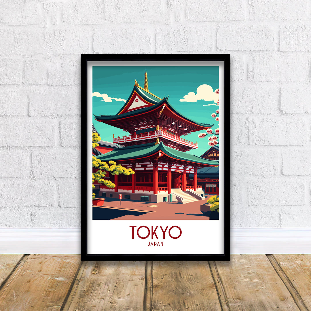 Tokyo Travel Print | Tokyo Poster | Tokyo Travel Print | Tokyo Wall Art | Travel Poster | Japan Print | Wall Art | Japan Poster