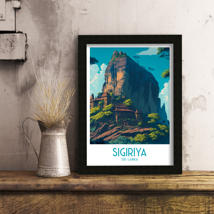 Sigiriya Travel Poster | Sri Lanka