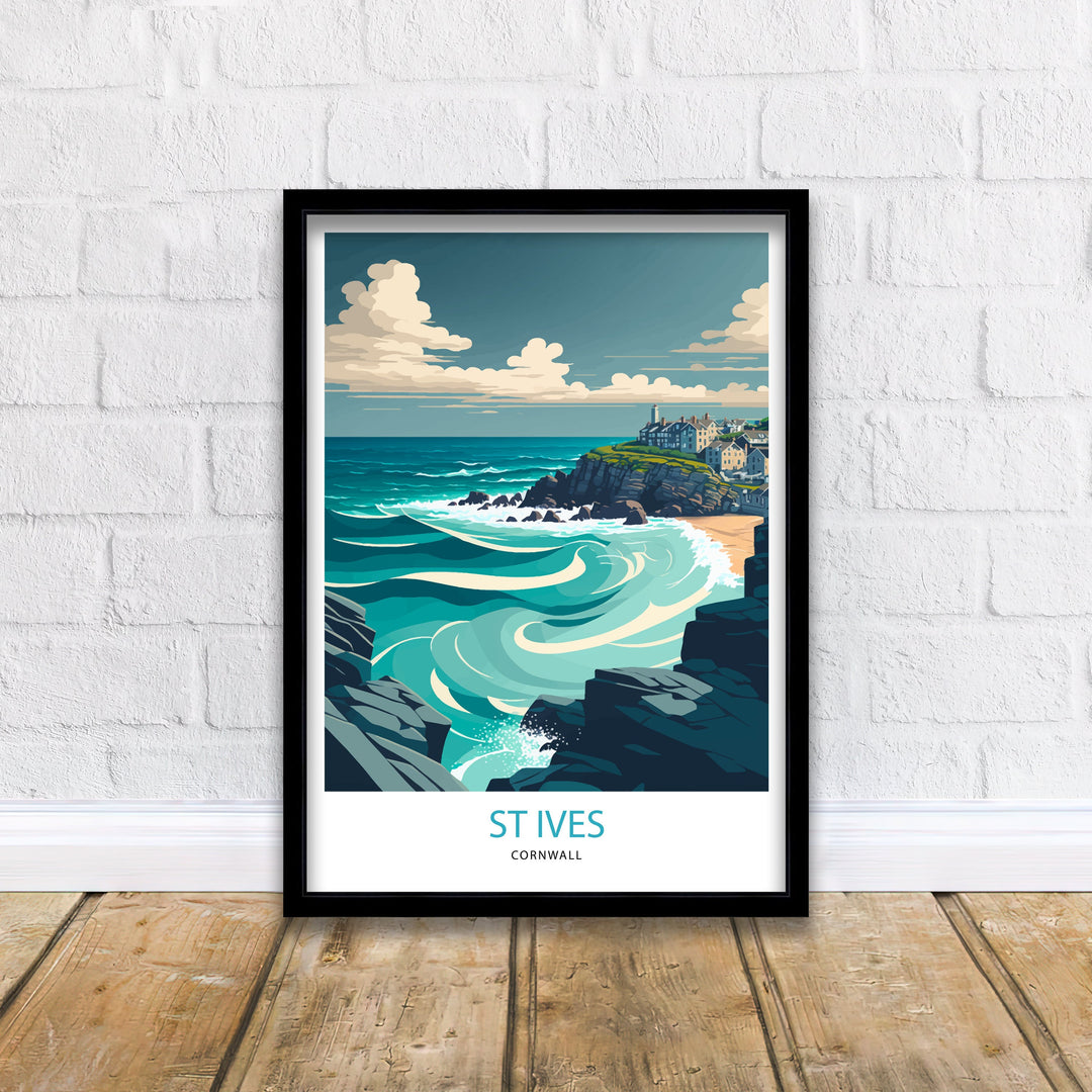 St Ives Travel Poster | Cornwall