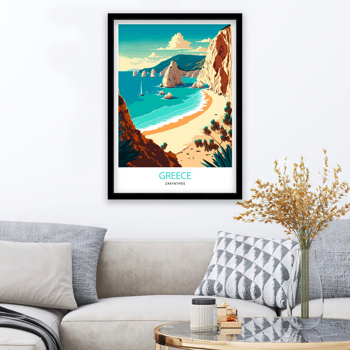 Greece Travel Poster | Greece Wall Art