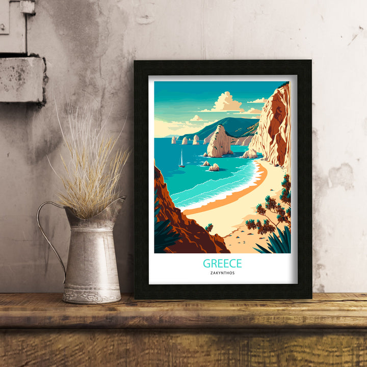 Greece Travel Poster | Greece Wall Art