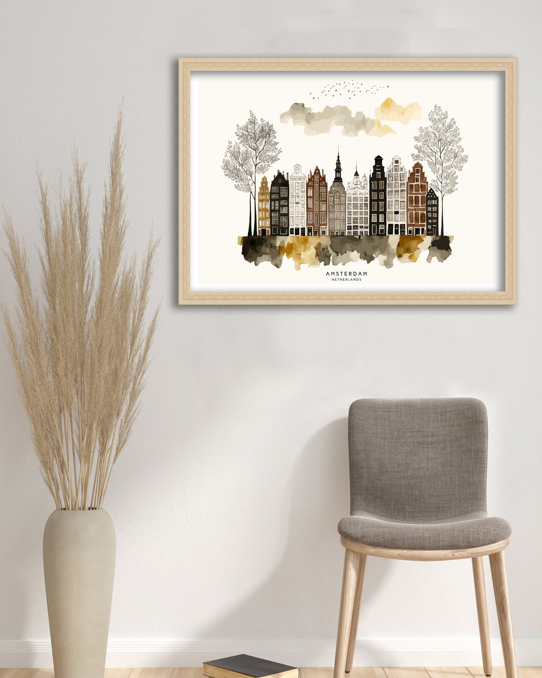 Amsterdam Skyline Art Poster | Amsterdam Poster