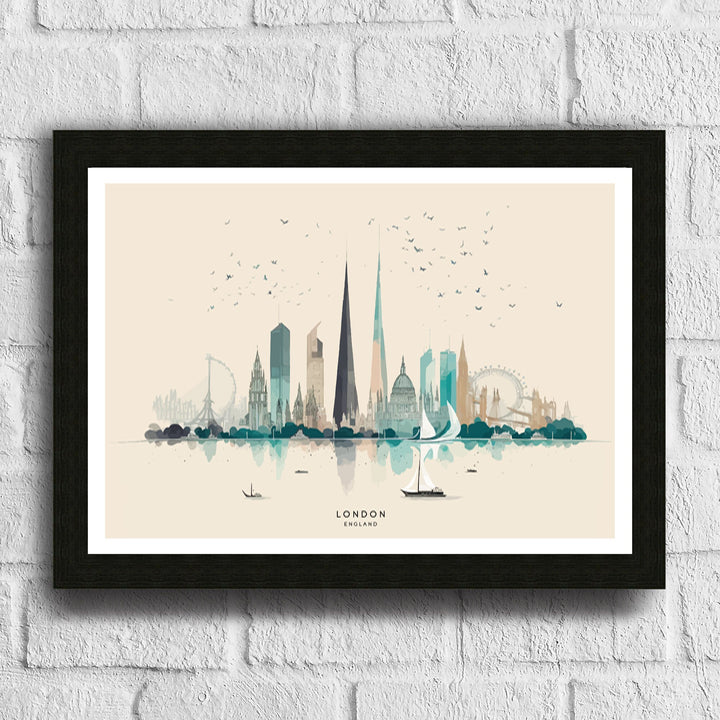 London Skyline Art Print | London Print| London Poster| London Wall Art| London| London Art Print| London Art| London Cityscape