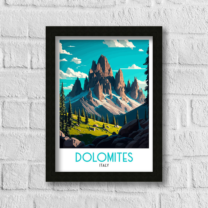 Dolomites Travel Poster | Italy