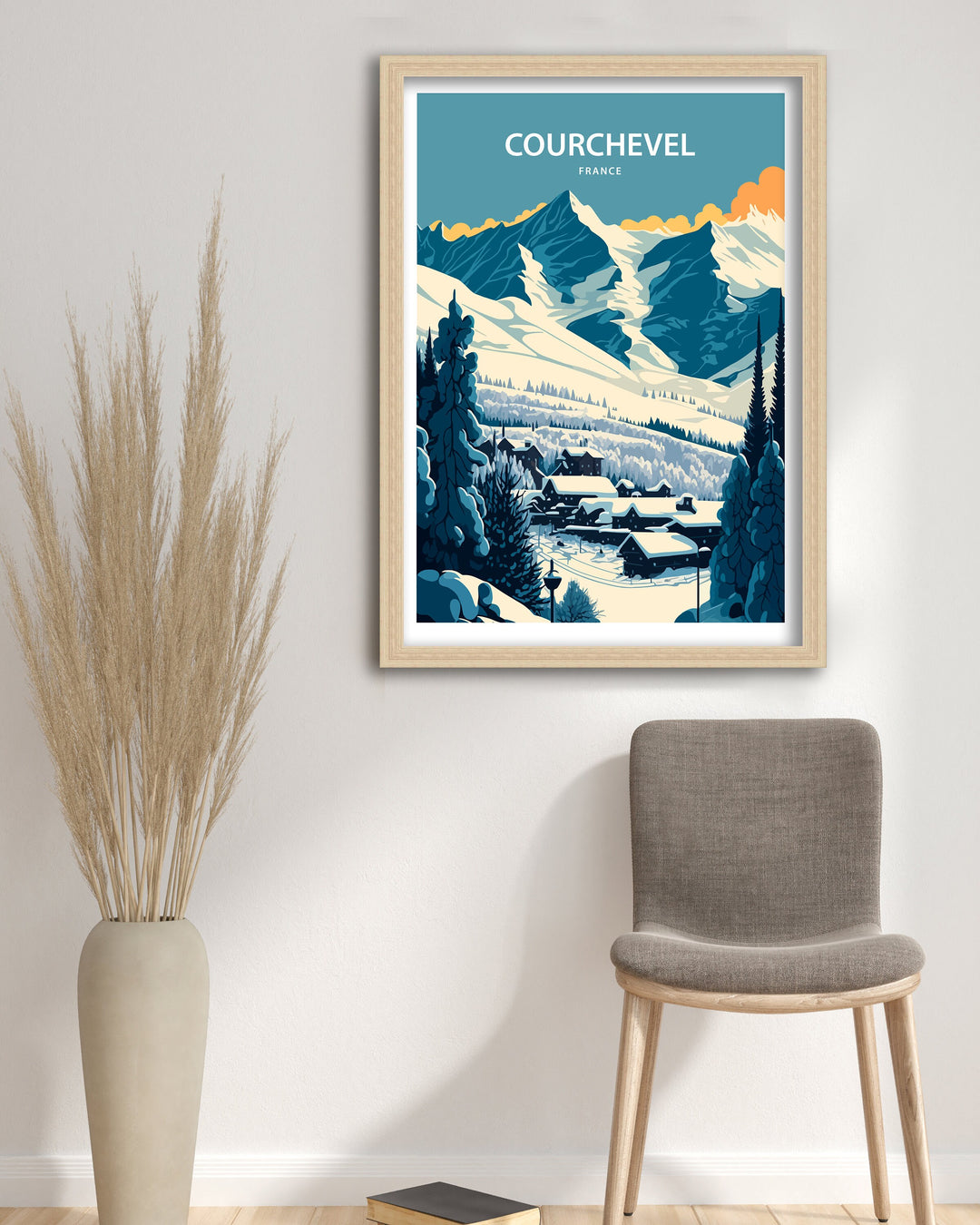 Courchevel Travel Poster | Courchevel Poster