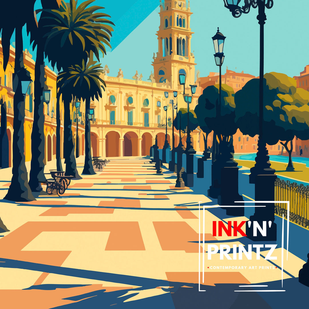 Seville Travel Poster | Seville Spain