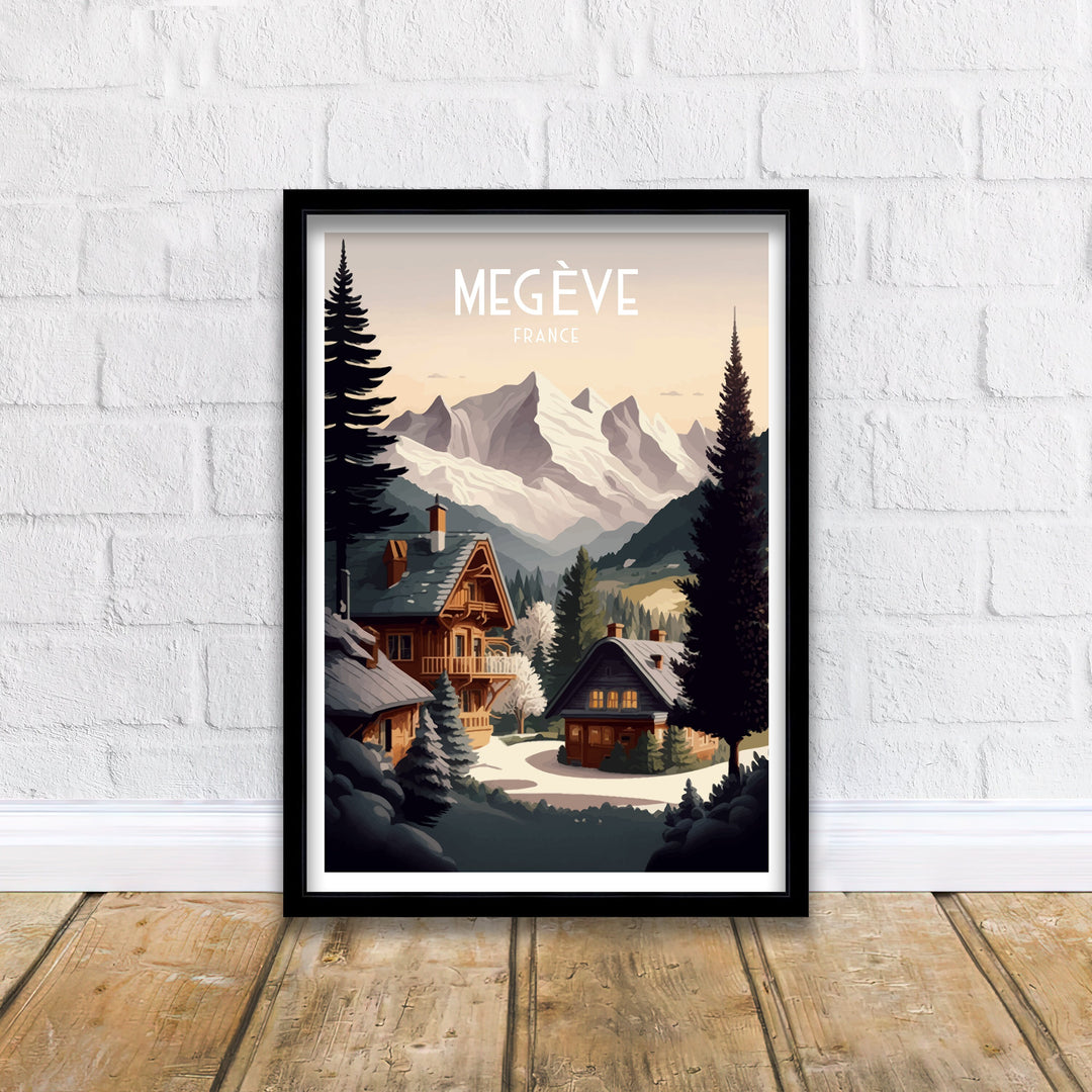 Megeve Ski Poster | Ski Poster