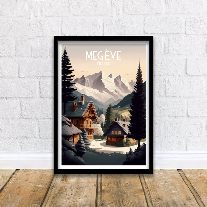 Megeve Ski Poster | Ski Poster