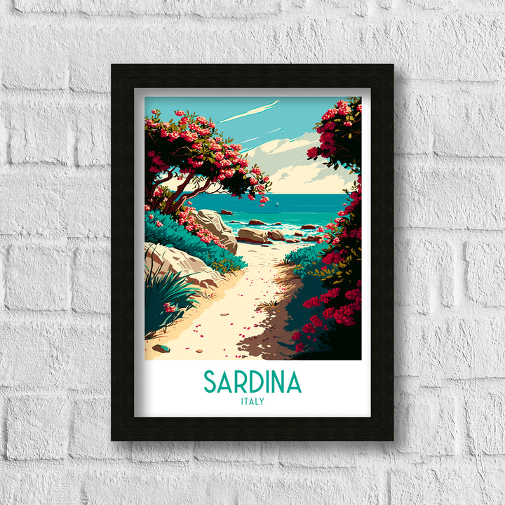 Sardina Travel Print | Sardina Poster | Sardina | Travel Print | Italy Print | Italy Travel Print | Sardinia Travel | Sardinia Italy