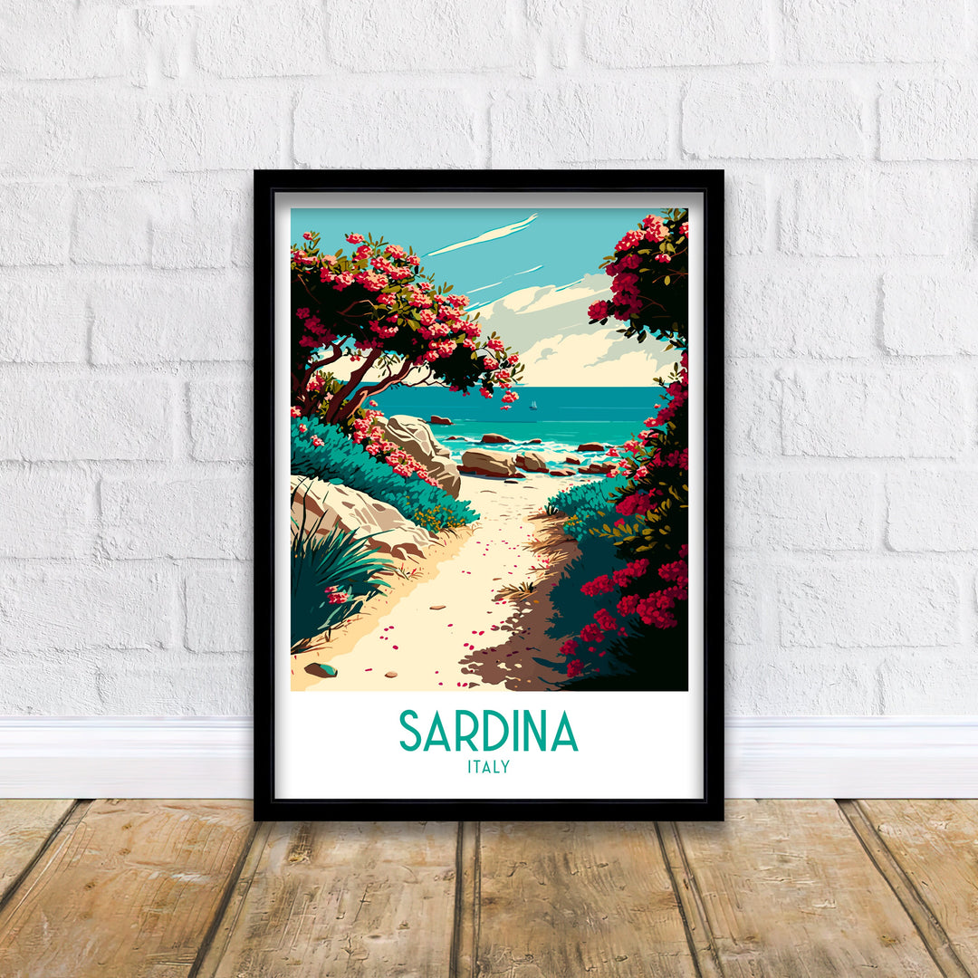 Sardina Travel Print | Sardina Poster | Sardina | Travel Print | Italy Print | Italy Travel Print | Sardinia Travel | Sardinia Italy