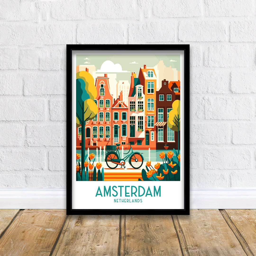 Amsterdam Art Poster | Amsterdam Poster