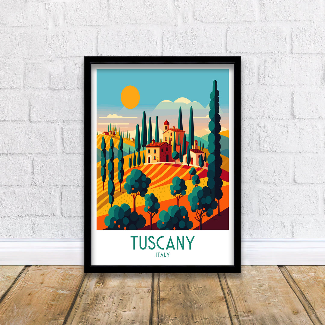 Tuscany Art Poster | Tuscany