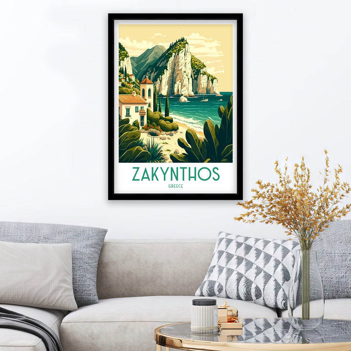 Capri Italy Travel Print  Capri  Wall Decor Capri  Home Living Decor Capri Italy Illustration Travel Poster Gift For Capri  Italy Home Decor