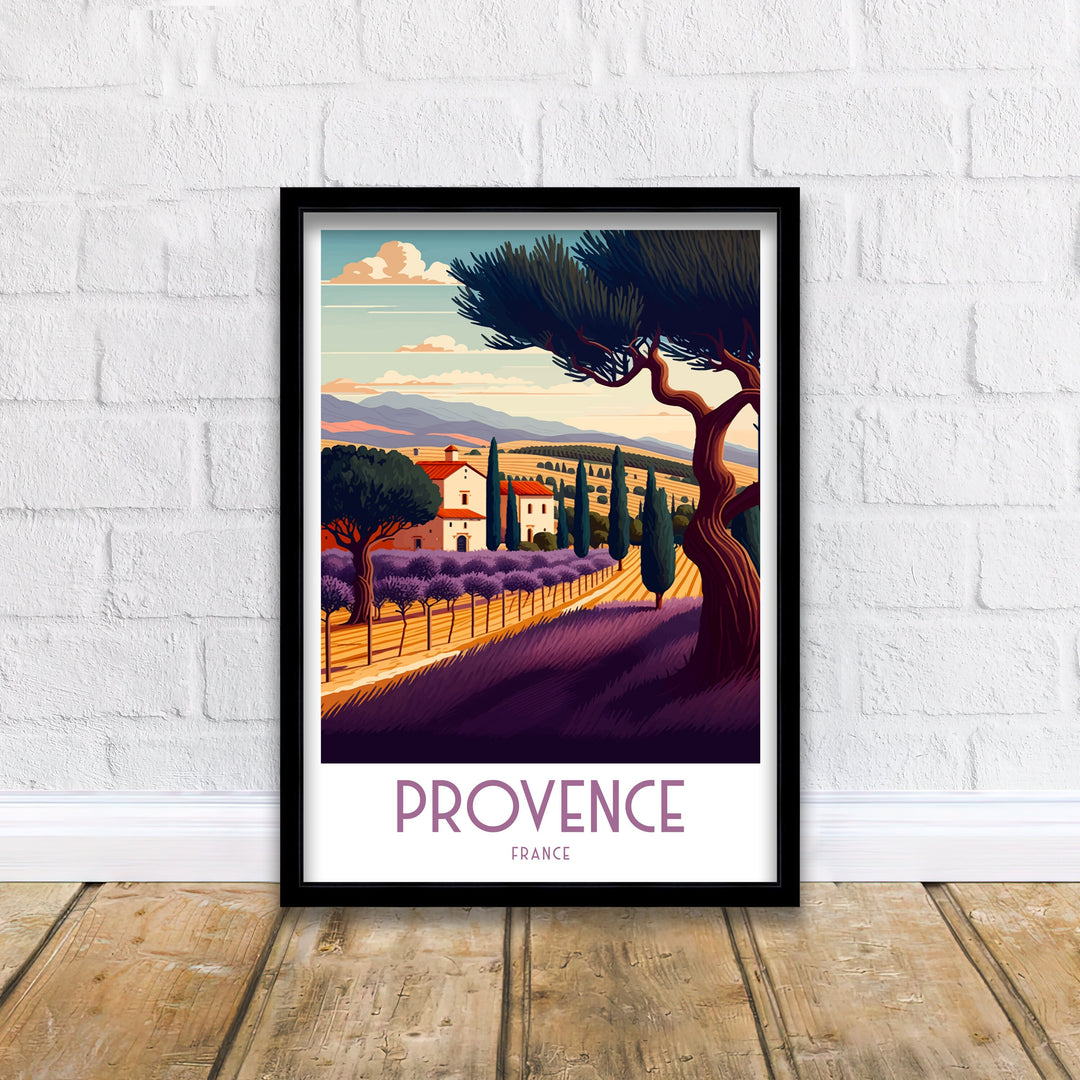 Provence Travel Poster Provence Wall Decor Provence Poster France Travel Posters Provence Art Poster Provence Illustration Provence Wall