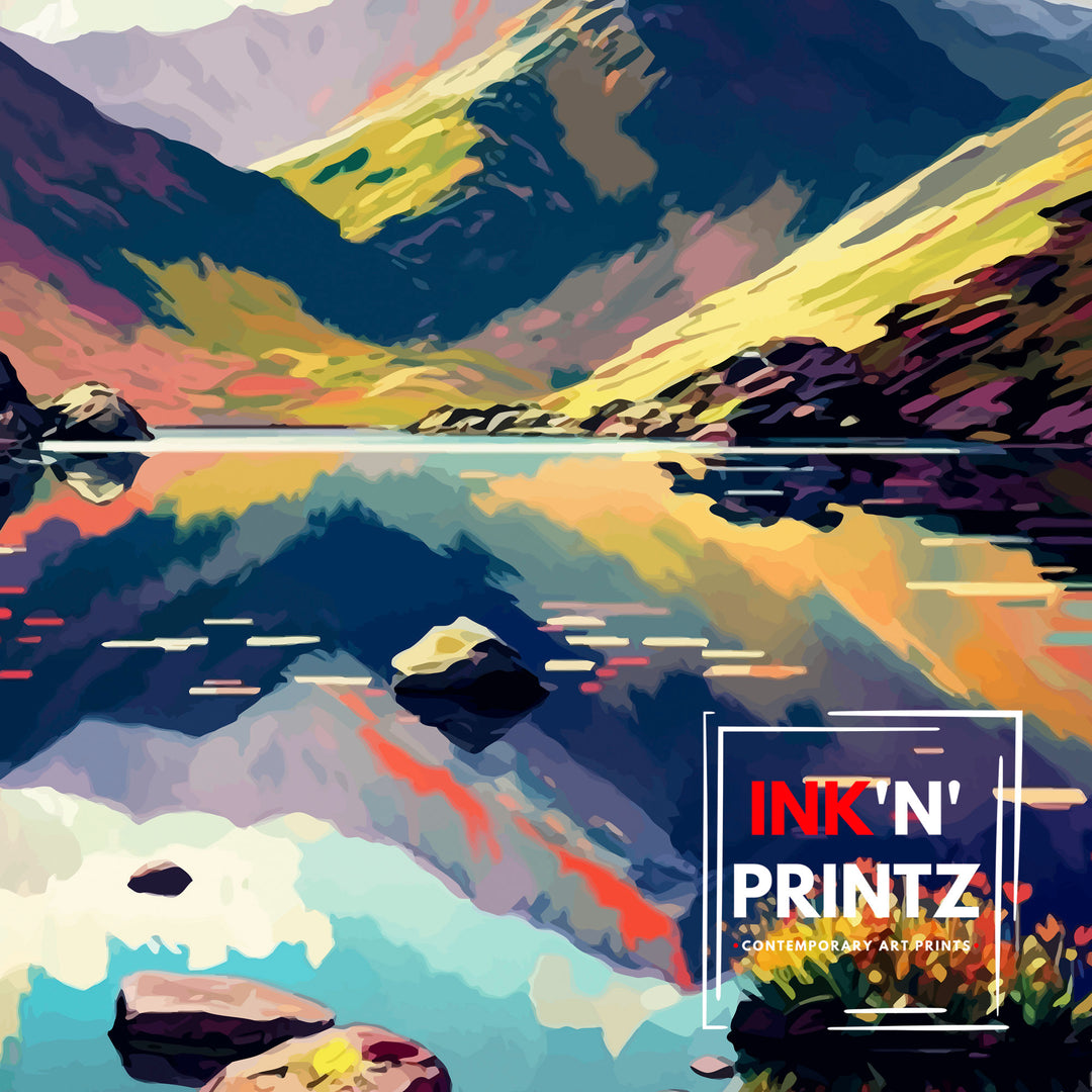 Helvellyn Travel Poster | Lake District