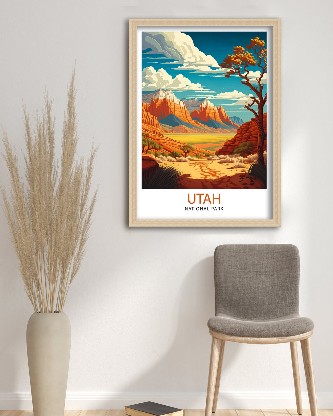 Utah National Park Travel Poster Utah Wall Art USA Home Living Decor Utah Illustration Travel Poster Gift For Utah Nature Lover