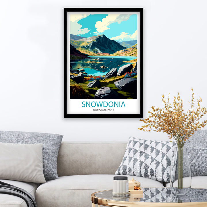 Snowdonia Travel Poster | Snowdonia Poster