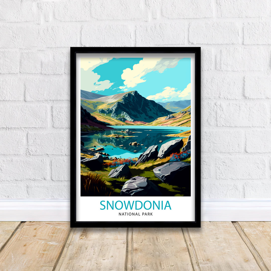 Snowdonia Travel Poster | Snowdonia Poster