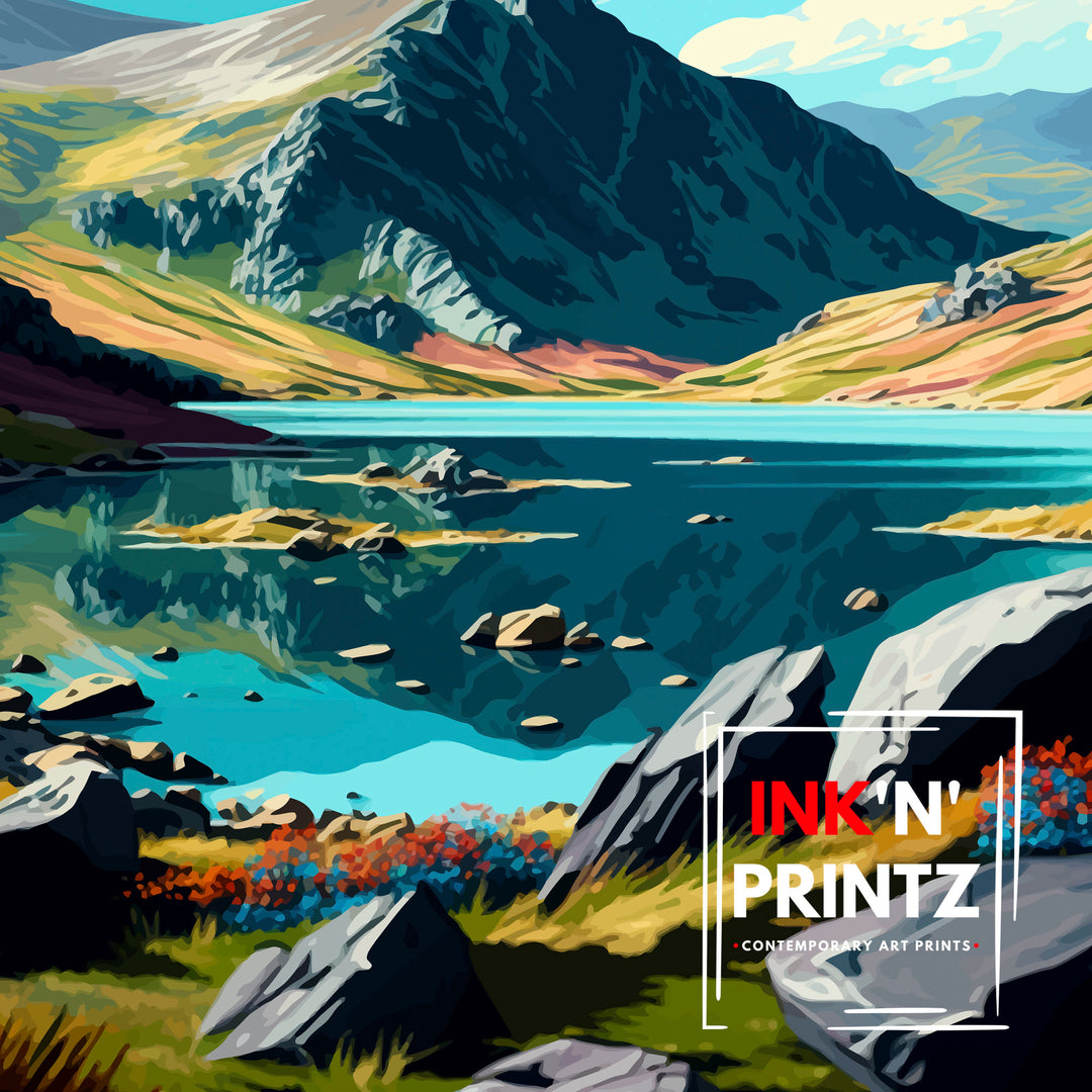 Snowdonia Travel Poster | Snowdonia Poster