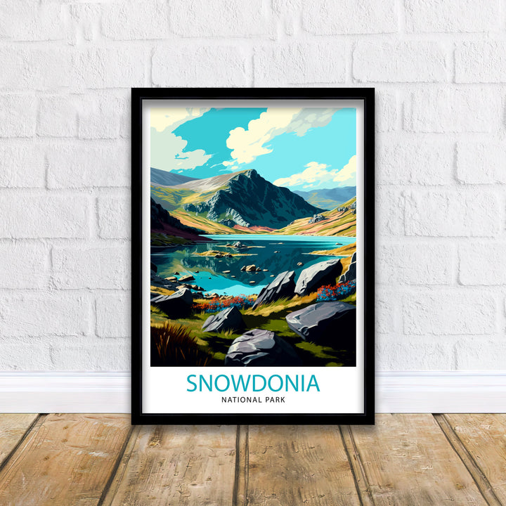 Snowdonia Travel Poster | Snowdonia Poster