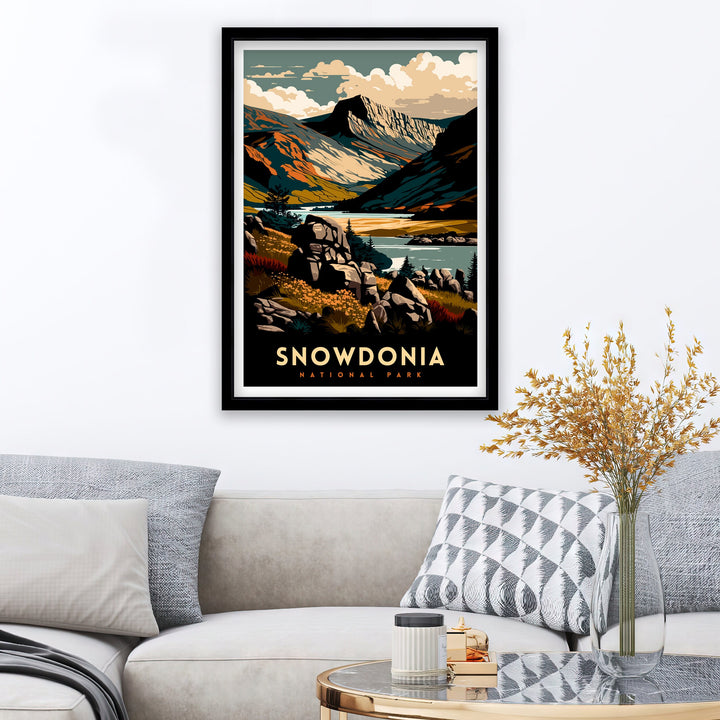 Snowdonia Travel Poster | Snowdonia Poster