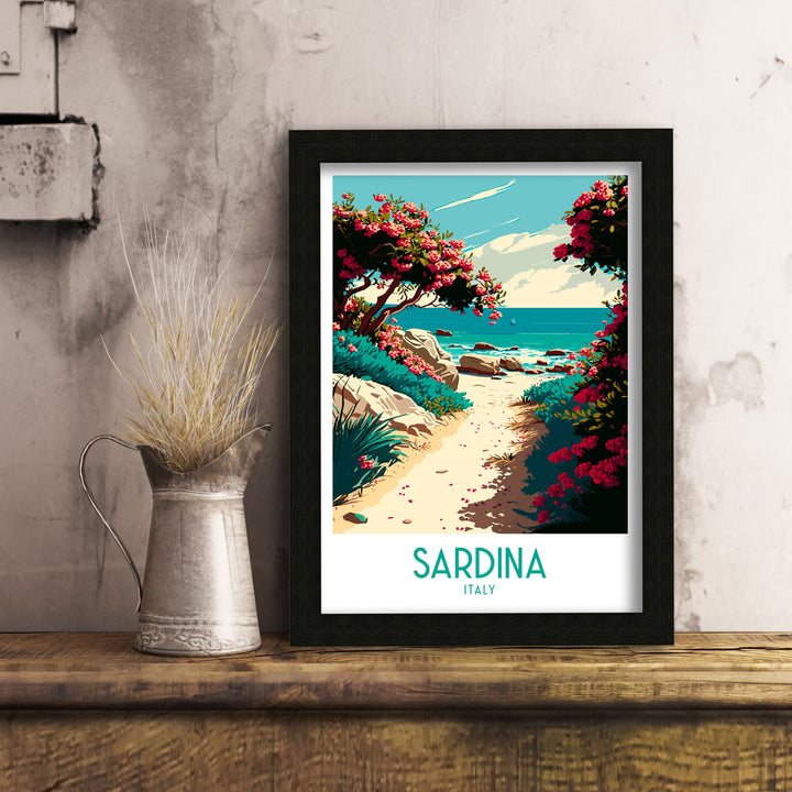 Sardina Travel Print | Sardina Poster | Sardina | Travel Print | Italy Print | Italy Travel Print | Sardinia Travel | Sardinia Italy