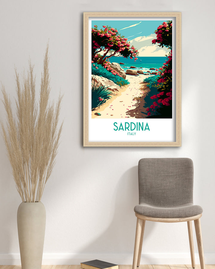 Sardina Travel Print | Sardina Poster | Sardina | Travel Print | Italy Print | Italy Travel Print | Sardinia Travel | Sardinia Italy