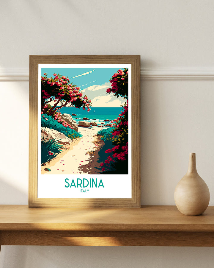 Sardina Travel Print | Sardina Poster | Sardina | Travel Print | Italy Print | Italy Travel Print | Sardinia Travel | Sardinia Italy