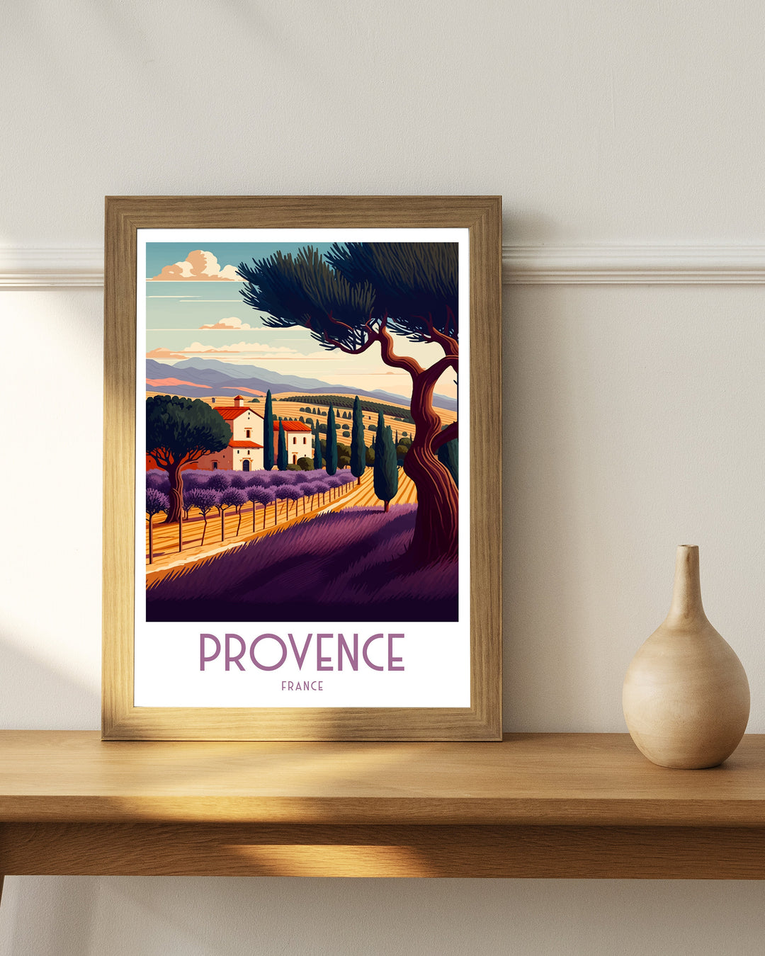 Provence Travel Poster Provence Wall Decor Provence Poster France Travel Posters Provence Art Poster Provence Illustration Provence Wall