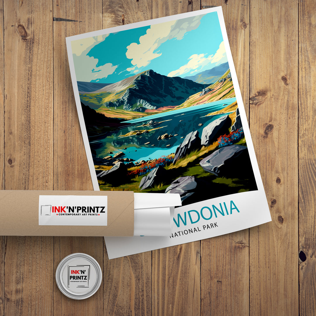 Snowdonia Travel Poster | Snowdonia Poster