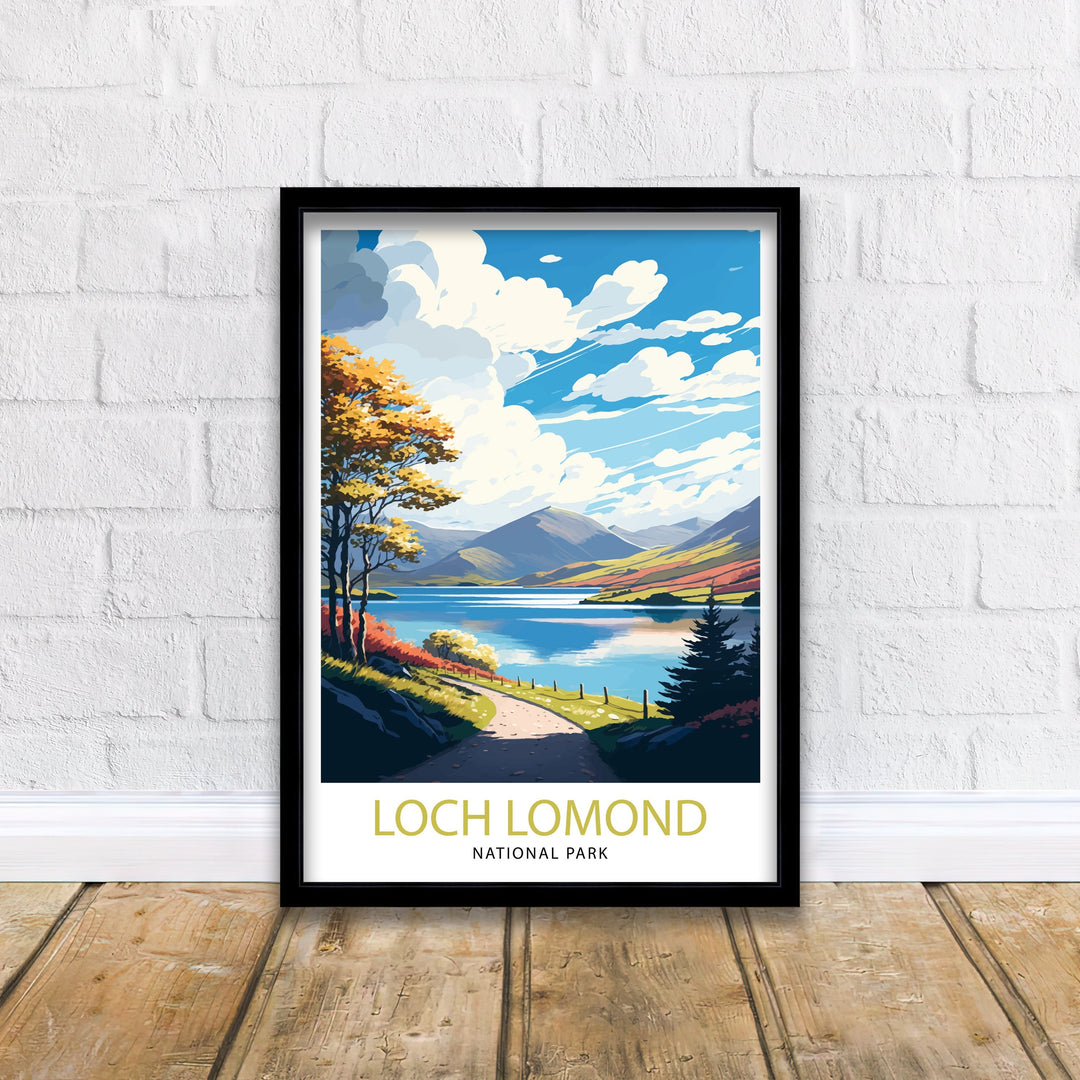 Loch Lomond Travel Poster | Scotland