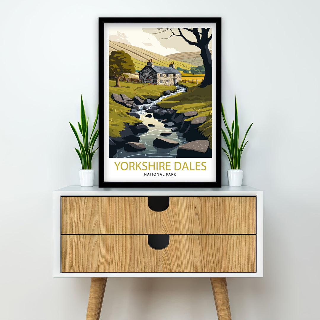 Yorkshire Dales Travel Poster | Travel Poster