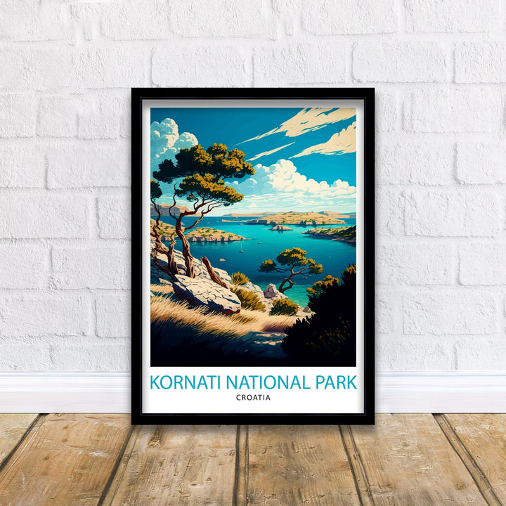 National Park Kornati Croatia Travel Poster Kornati Wall Art Kornati Home Decor Croatia Travel Poster Gift For Croatia Lovers Kornati