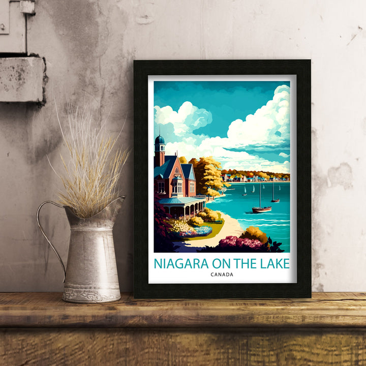 Niagara-on-the-Lake Travel Poster Wall Decor Home Living Decor Niagara-on-the-Lake Illustration Travel Poster Gift For Niagara-on-the-Lake