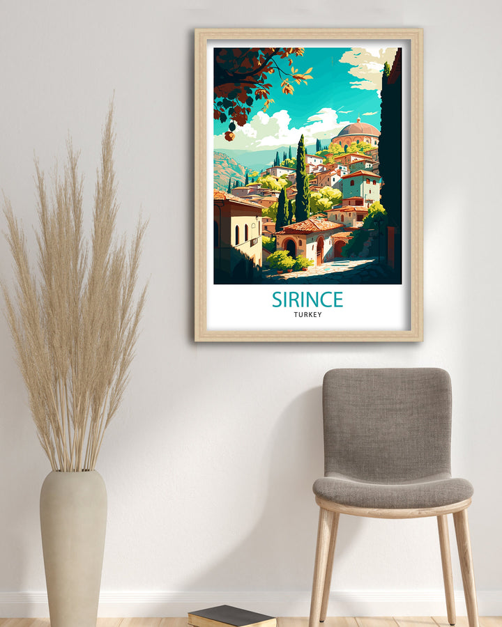 Sirince Turkey Travel Poster Sirince Wall Decor Sirince Home Living Decor Sirince Illustration Travel Poster Gift For Sirince Turkey Home