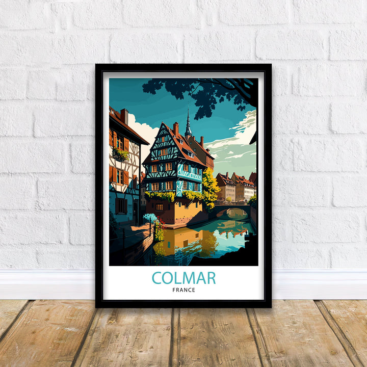 Colmar France Travel Poster Colmar Wall Art Colmar Home Decor Colmar Illustration Travel Poster Gift For Colmar France France Home Decor