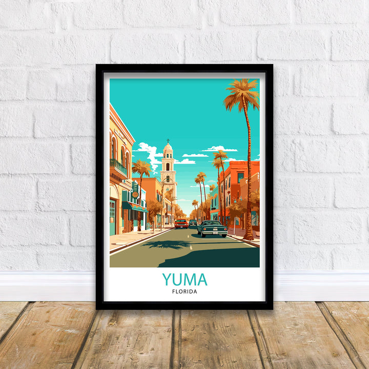 Yuma Arizona Travel Poster Yuma Wall Art Yuma Home Decor Yuma Illustration Travel Poster Gift For Yuma Arizona Home Decor