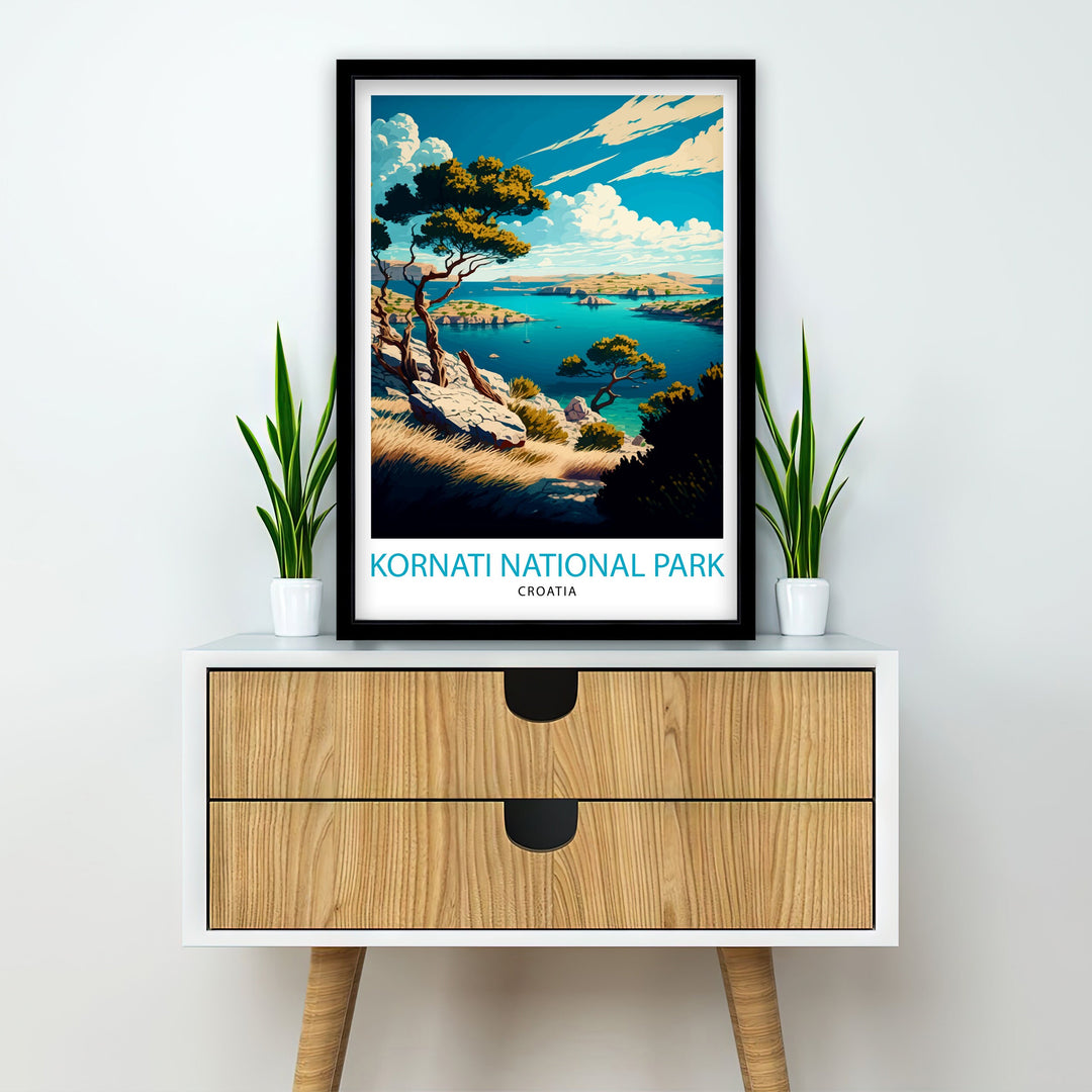 National Park Kornati Croatia Travel Poster Kornati Wall Art Kornati Home Decor Croatia Travel Poster Gift For Croatia Lovers Kornati