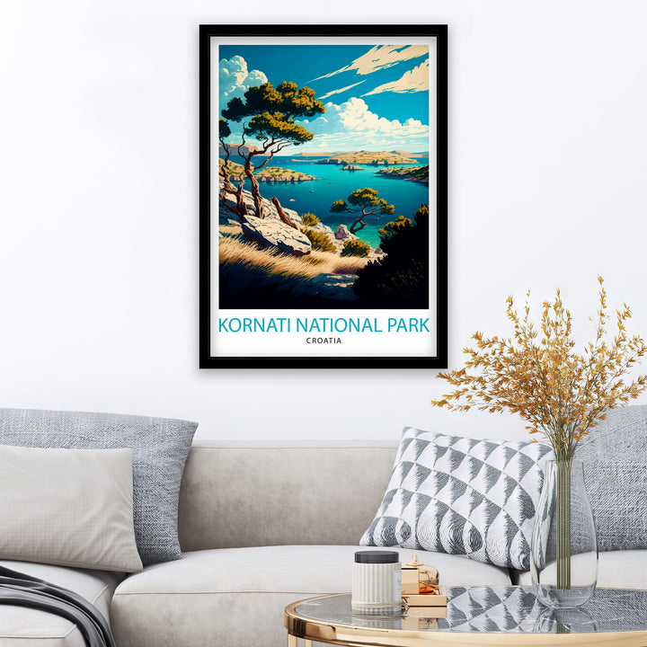 National Park Kornati Croatia Travel Poster Kornati Wall Art Kornati Home Decor Croatia Travel Poster Gift For Croatia Lovers Kornati