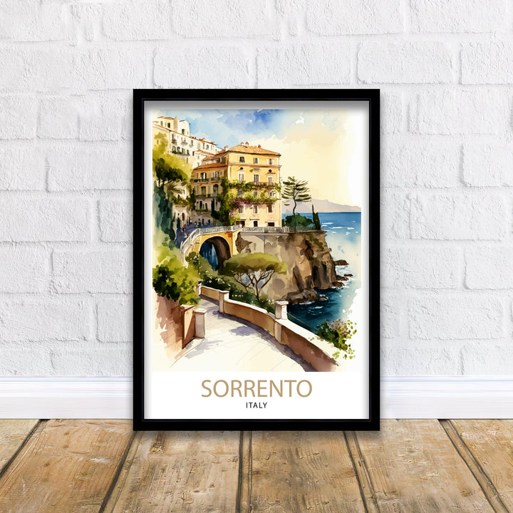 Sorrento Italy Travel Poster Sorrento Wall Art Sorrento Home Decor Sorrento Travel Poster Sorrento Illustration Sorrento Art Poster Sorrento