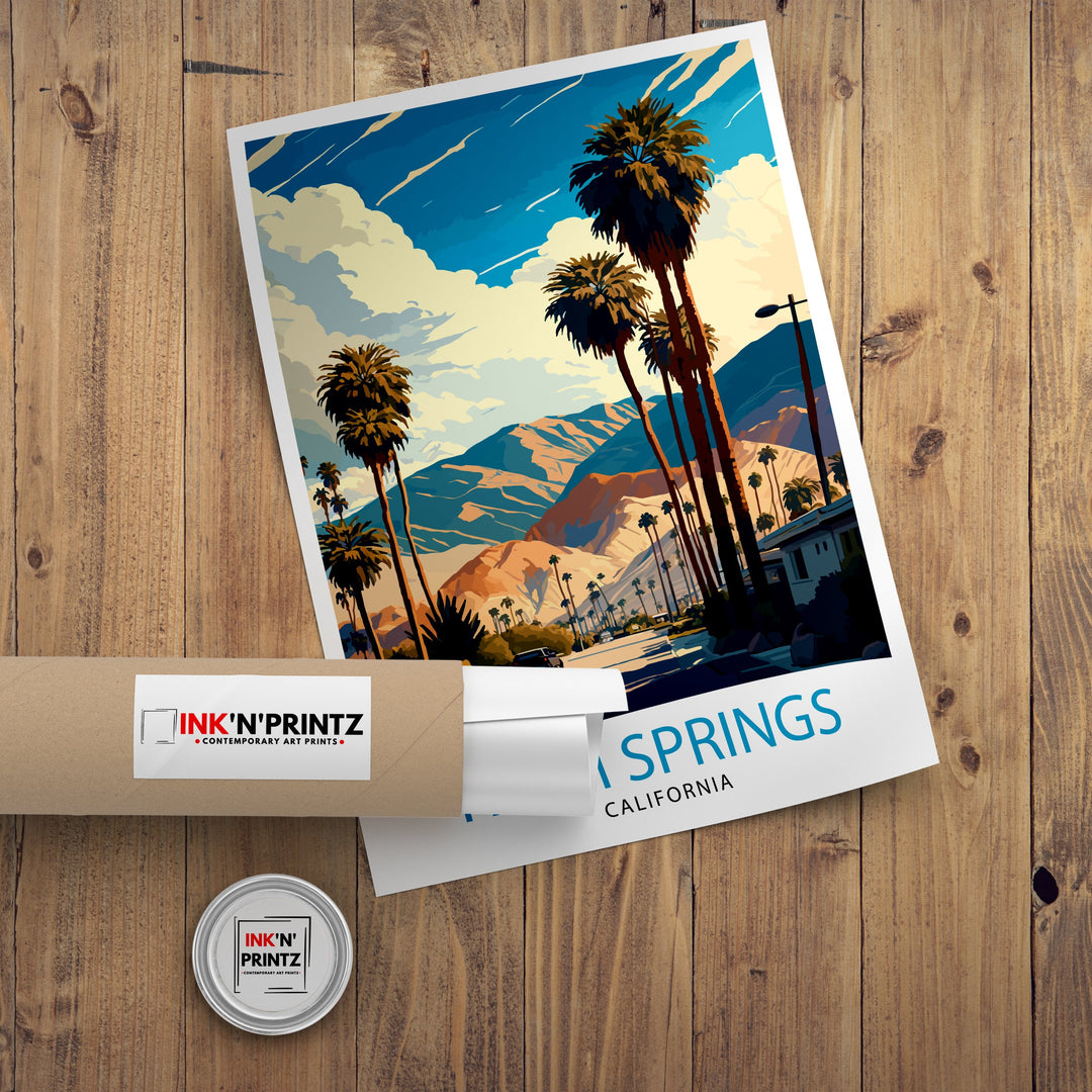 Palm Springs California Travel Print Palm Springs Wall Art Palm Springs Home Decor Palm Springs Travel Poster Palm Springs Art Print