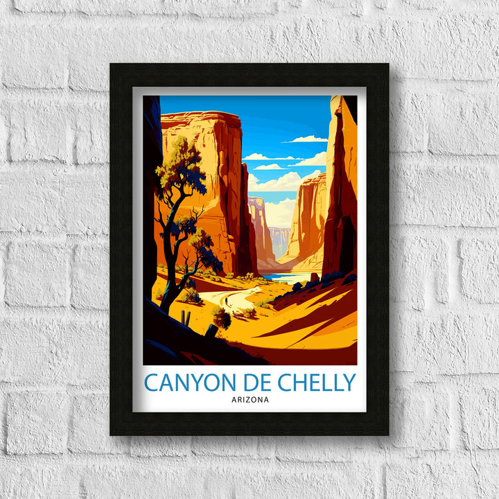 Canyon de Chelly Travel Poster Arizona Wall Decor Southwestern Home Living Decor Travel Poster Gift for Canyon de Chelly Arizona Travel Poster