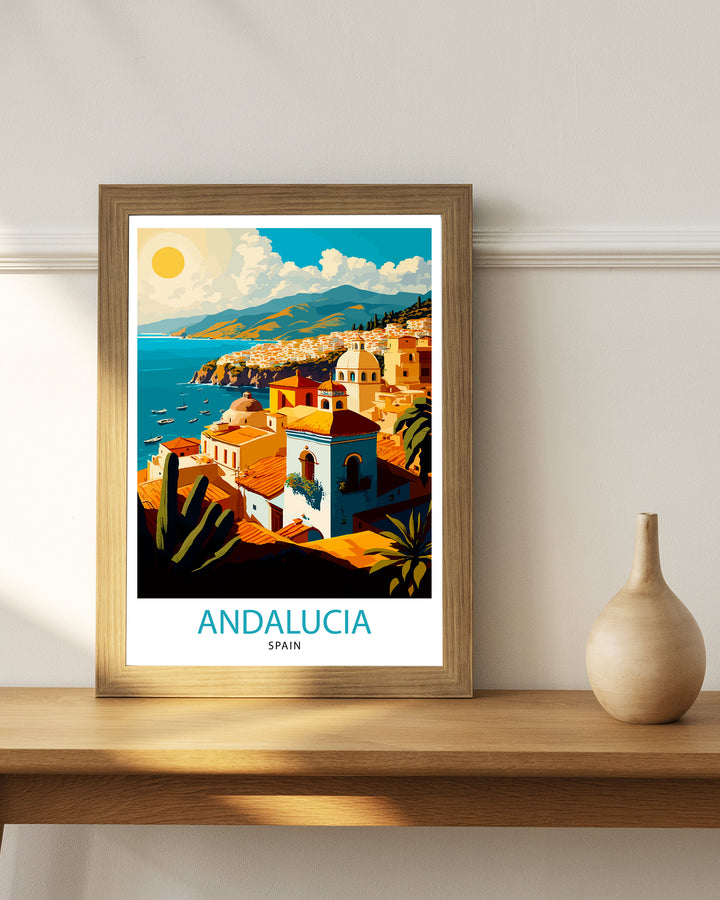 Andalucia Spain Travel Poster Andalucia Wall Art Spanish Decor Travel Poster Andalucia Landscape Poster Home Decor