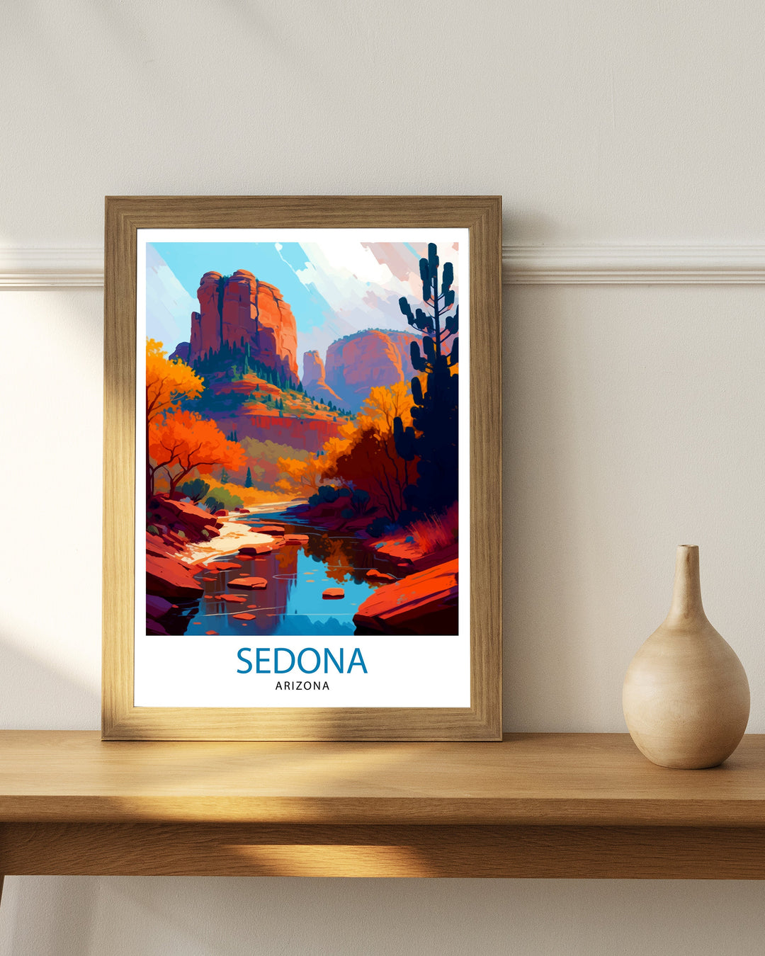 Sedona Arizona Travel Poster Sedona Wall Decor Sedona Home Living Decor Sedona Arizona Illustration Travel Poster Gift for Sedona Arizona