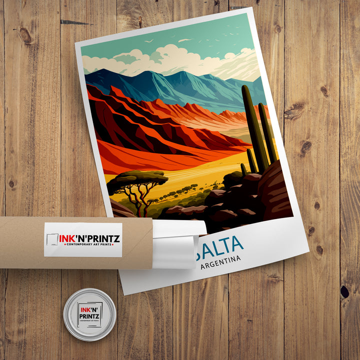 Salta Argentina Travel Poster Salta Wall Decor Salta Home Living Decor Salta Argentina Illustration Travel Poster Gift for Salta Argentina