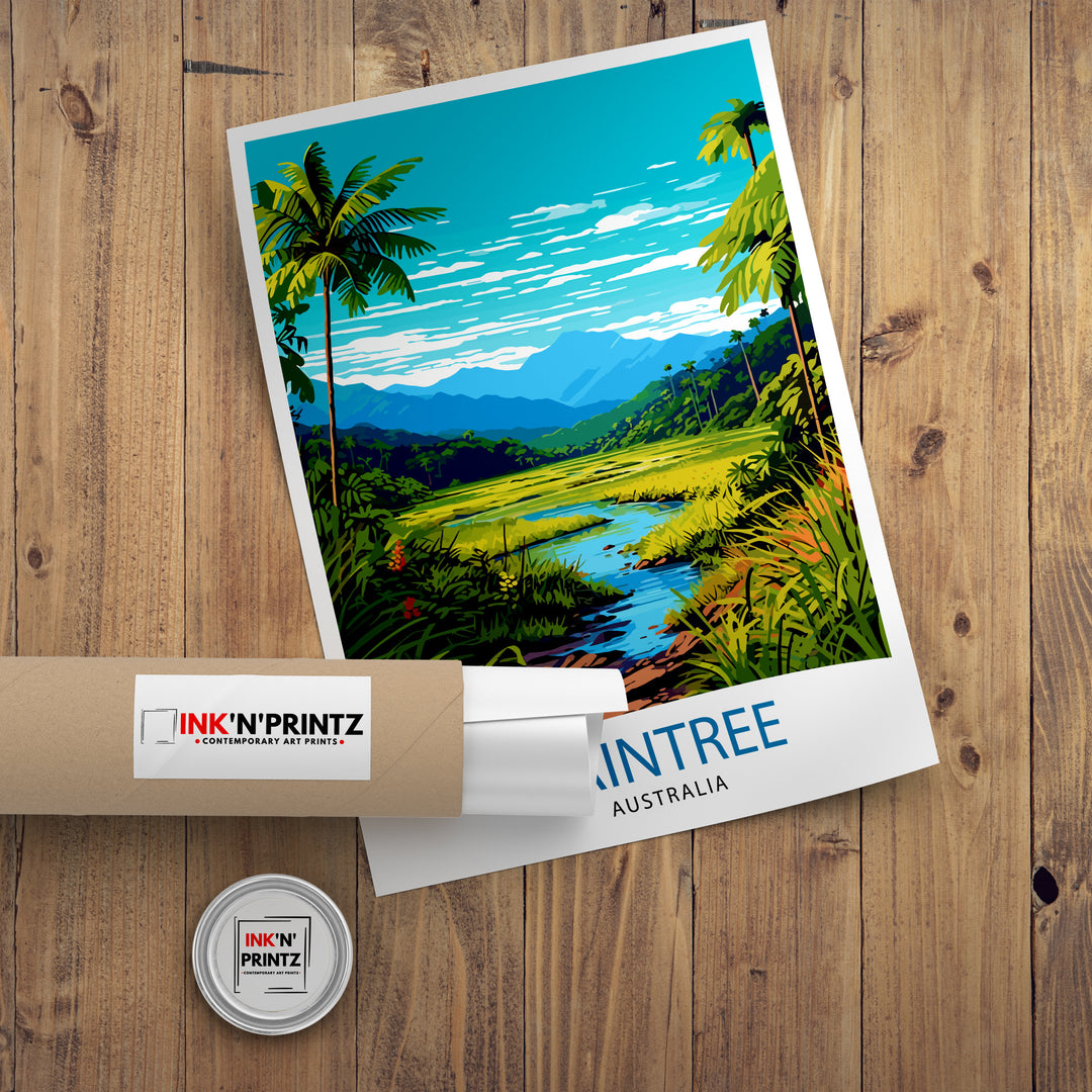 Daintree Australia Travel Poster Daintree Rainforest Wall Decor Australian Nature Poster Daintree Travel Posters Tropical Art Poster