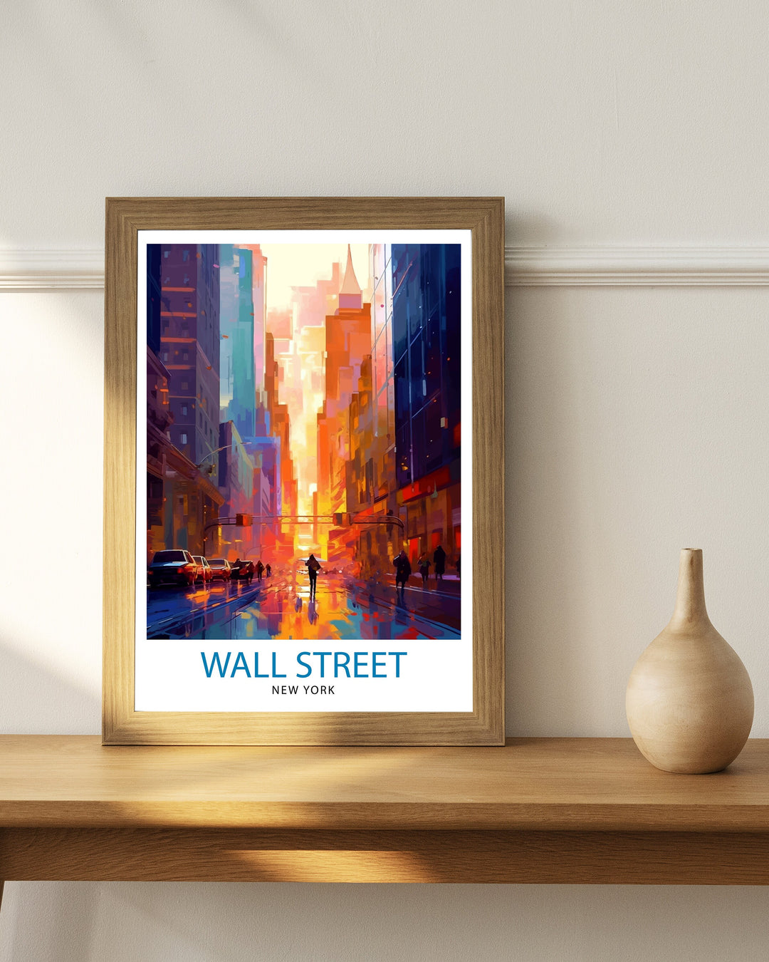 Wall Street New York City Poster Financial District Wall Decor Wall Street Poster NYC Travel Posters New York City Art Poster Wall Street