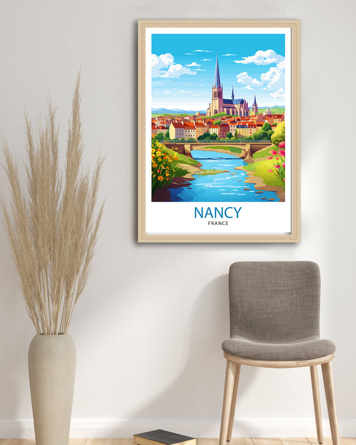 Nancy France Travel Print Nancy Wall Decor Nancy Poster France Travel Prints Nancy Art Print Nancy Illustration Nancy Wall Art France Print