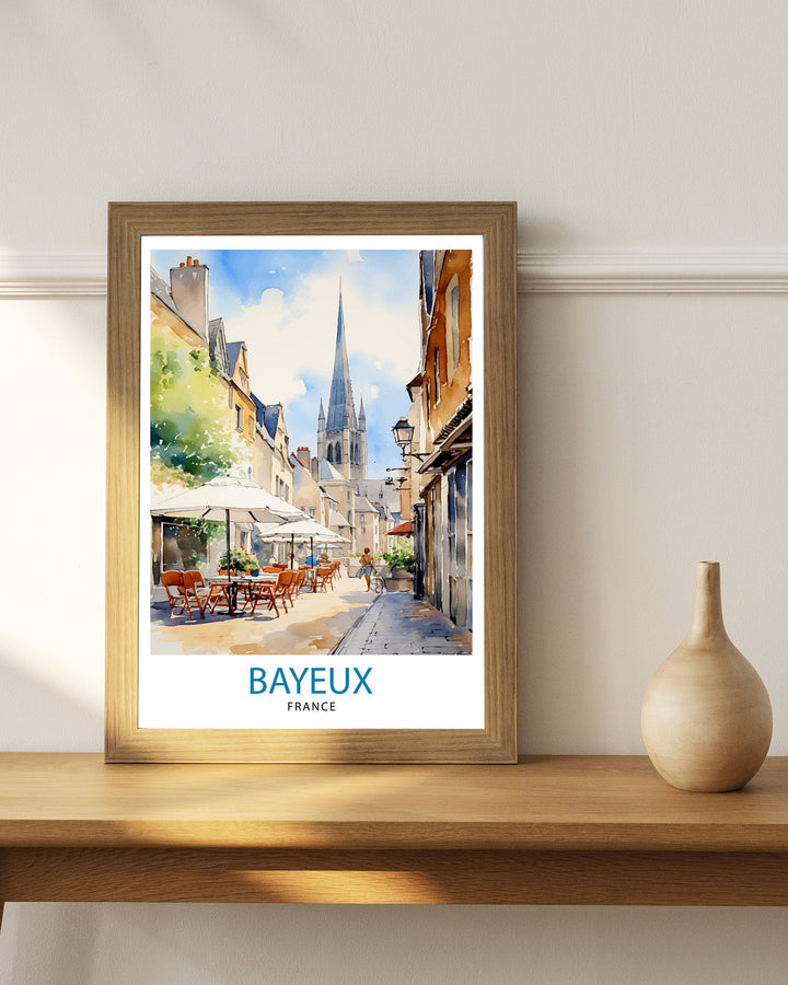 Bayeux France Travel Poster Bayeux Wall Decor Bayeux Poster France Travel Posters Bayeux Art Poster Bayeux Illustration Bayeux Wall Art