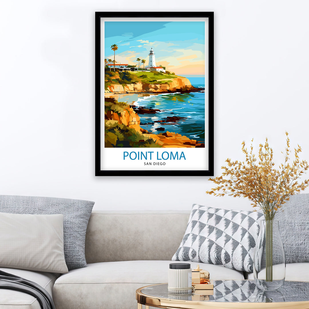 Point Loma San Diego Travel Poster Point Loma Wall Decor Point Loma Poster San Diego Travel Posters Point Loma Art Poster Point